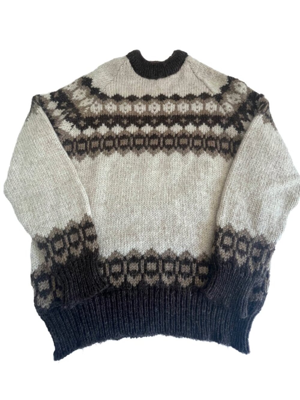 Vintage Scottish Fair Isle Wool Sweater Men’s M Made in Scotland